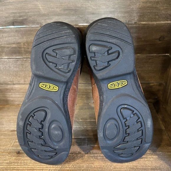 Womens Keen Tyretread Brown Leather Aztec Comfort Ankle Boots Size 6.5 M GUC - Picture 5 of 6